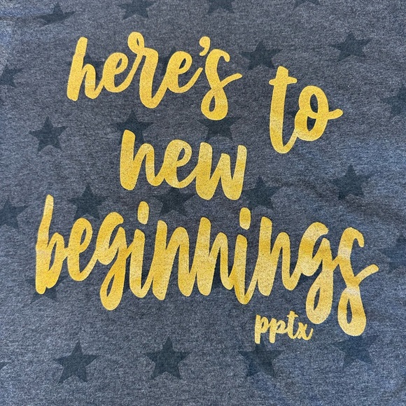 Here’s to new beginnings tee. Size small. - Picture 2 of 6